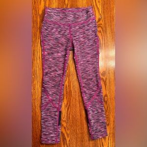 All in Motion Girls Youth Leggings Size 7/8 Pink Heather EUC ankle Dance School